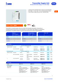 Thumbnail of document Data Sheet - 9260 Transmitter Supply unit